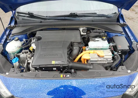 2019 Hyundai Ioniq Hybrid Blue from USA, damaged, VIN KMHC65LC5KU110483